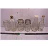 Image 1 : (3) Vintage Glass Pickling Jars, (3) Glass Jars With Lids