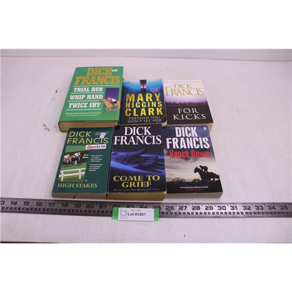 (6) Reading Novels (Dick Francis, Mary Higgins Clark)