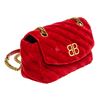 Image 2 : Balenciaga Red Velvet BB Chain Shoulder Bag