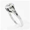 Image 8 : Antique Art Deco 14k Gold 0.36 ctw European Diamond Solitaire Open Filigree Ring