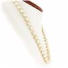 Image 2 : Classic 7.5-8mm Cultured Pearl Strand Necklace w/ 14k Gold Pave Diamond Clasp