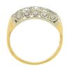 Image 8 : Antique 14k Two Tone Gold 0.50 ctw Old Cut Pave Set Diamond Wide Band Ring