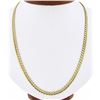 Image 5 : Unisex Solid 14k Yellow Gold 4.6mm 21" Polished Cuban Curb Link Chain Necklace
