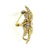 Image 6 : Antique Victorian 14k Gold Diamond & Seed Pearl Flower Burst Pin Brooch Pendant