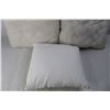 Image 2 : (3) Throw Pillows/ Cushions, No Covers- Largest Is 15'' x 15''