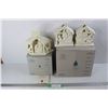 Image 1 : (3) Party Lite Whiteware Christmas Candle Holder Ornaments