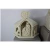 Image 6 : (3) Party Lite Whiteware Christmas Candle Holder Ornaments