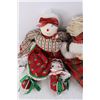 Image 3 : (2) Unmarked Christmas Themed Stuffed Dolls- Tallest Is 22''