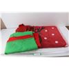 Image 1 : Christmas Themed Small Floor Carpet, Table Cloth, Shower Curtain