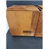 Image 2 : Set of 4 Wooden Counter Top Canisters
