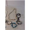 Image 2 : (3) Necklaces, (5) Bracelets, Watch, Breast Cancer Ring