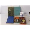 Image 3 : (5) Vintage Books, (8) Shot Glasses, Mug