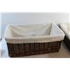 Image 2 : (2) Wicker Baskets 21'' x 7''