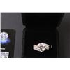 Image 2 : ^ Moissanite 5 ct. GRA Certified Round Brilliant Cut VVS D Color Set in 6 Claw Head w/140 Round Cut 