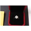 Image 2 : ^ Moissanite 2 ct. GRA Certified Round Brillant Cut VVS Set in Sterling Silver - Size 7