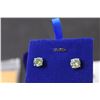 Image 6 : ^ Moissanite 6 ct. GRA Certified Round Brilliant Cut VVS D Color Set in Sterling Silver Stud Earring