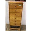 Image 1 : * Custom Built Six Drawer Dresser (Missing the Seventh Drawer) - 19.5" x 14" x 48" - Some Wear