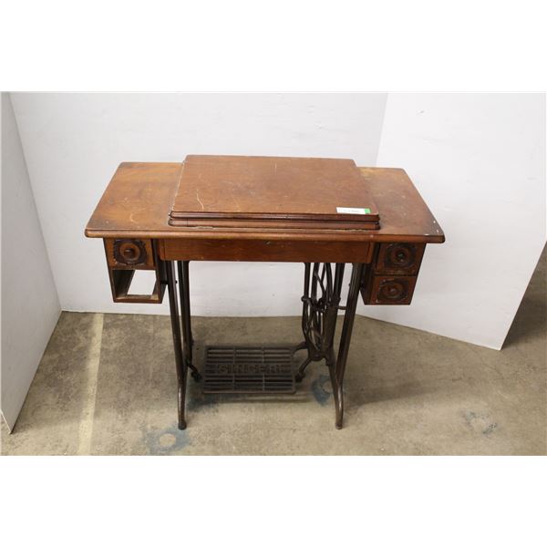 * Singer Sewing Machine - Missing One Drawer - As Is - 34" x 16" x 31"Tall