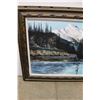 Image 3 : *Large Framed R Andreas/ 95 Mountain Lake Painting- 56.5'' x 33''