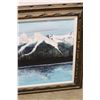 Image 5 : *Large Framed R Andreas/ 95 Mountain Lake Painting- 56.5'' x 33''