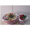 Image 2 : (2) Containers of Christmas Bows & Ribbons