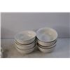 Image 2 : Café Dinnerware Bowls - (10) Soup Bowls, (9) Napkin Rings, (8) Dessert Bowls