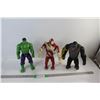 Image 1 : Hulk Toy, (2) King Kong Toys