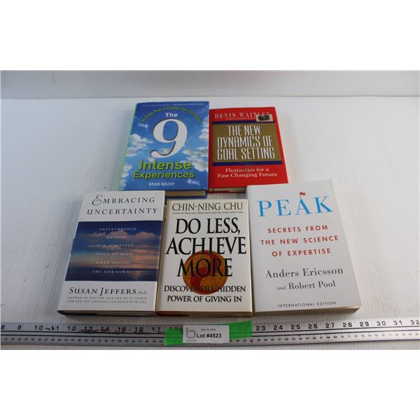 (5) Books - Do Less, Achieve More, The 9 Intense Experiences and The New Dynamics of Goal Setting