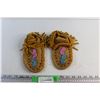 Image 1 : Indigenous Suede Leather Moccasins - Size 8''
