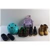 Image 6 : Kids Boots, Small Backpack and Bicycle Helmet