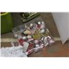 Image 3 : *Large Plastic Tote, Artificial Christmas Tree and Christmas Ornaments