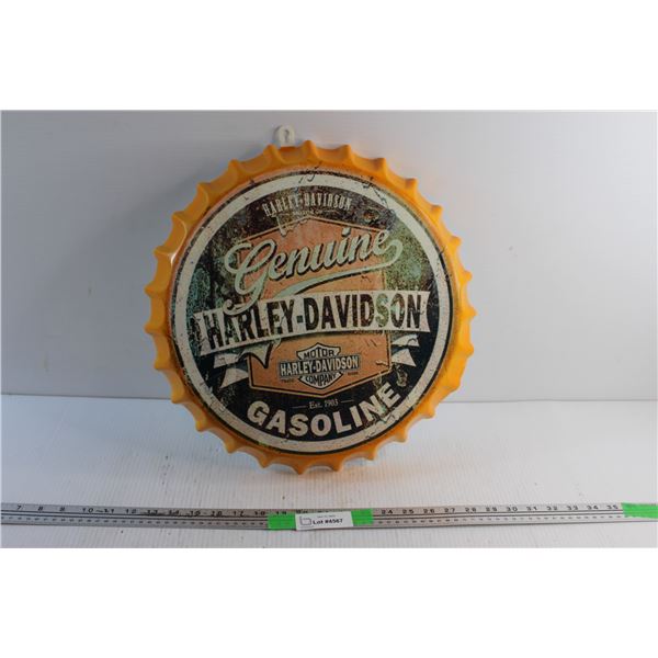 Harley Davidson Bottle Cap Decor