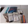 Image 3 : (3) Dreamcatcher Crafts, Feathers, Baby Kit (Comb, Thermometer, Etc.) Misc.