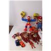Image 3 : Toy Lot- Mario Stuffie, Iron Man Gloves, Tool Pouch, Misc.