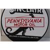 Image 3 : Sinclair Pennsylvania Motor Oil Wall Sign Approx. 12"