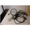 Image 3 : (3) HDMI Cables, (2) Electrical Cords, Wood Chest