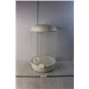 Image 1 : Bird Cage- Broken Clip, As Is & Artificial Candle Approx. 21.5" Tall