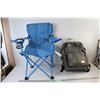 Image 1 : Backpack, Small Folding Camping Chair
