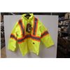 Image 1 : Waterproof Hi-Visibility Safety Rainwear With Hood