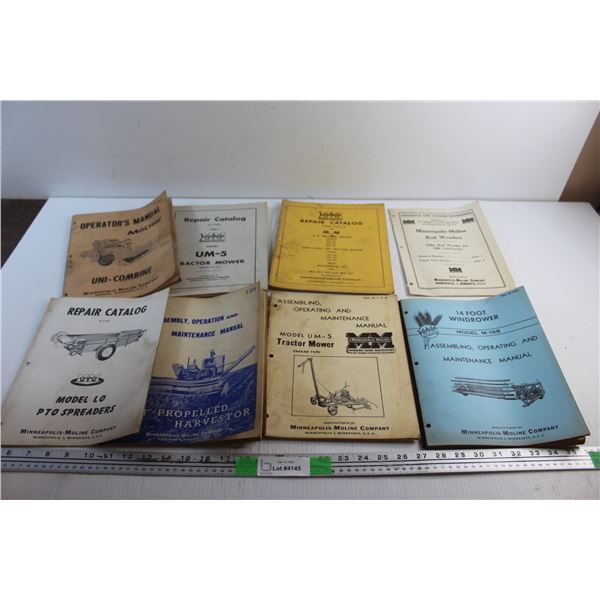 Minneapolis Moline Company Operator's Manuals and Repair Catalogues