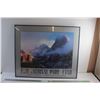 Image 1 : Framed Zion National Park Utah Print 30'' x 25''
