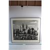 Image 1 : Framed Brooklyn Bridge and Downtown Manhattan Art Print 31 3/4'' x 27 3/4''