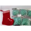 Image 2 : Paper Shred, (2) Christmas Stockings, Canadian Sign - 12" x 6"