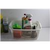 Image 3 : Plastic Basket & Cleaning Supplies - Cannot Be Shipped
