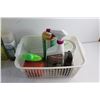 Image 4 : Plastic Basket & Cleaning Supplies - Cannot Be Shipped