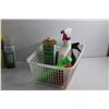 Image 5 : Plastic Basket & Cleaning Supplies - Cannot Be Shipped