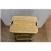 Image 2 : *3 Tier Rack on Wheels - 30" x 17.5" x 12"