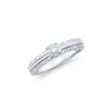 Image 1 : 14KT White Gold 0.52ctw Diamond Ring