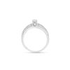 Image 3 : 14KT White Gold 0.52ctw Diamond Ring