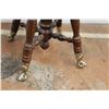 Image 2 : * Antique Eagle Claw (Glass Globe) Feet Piano Stool w/Back